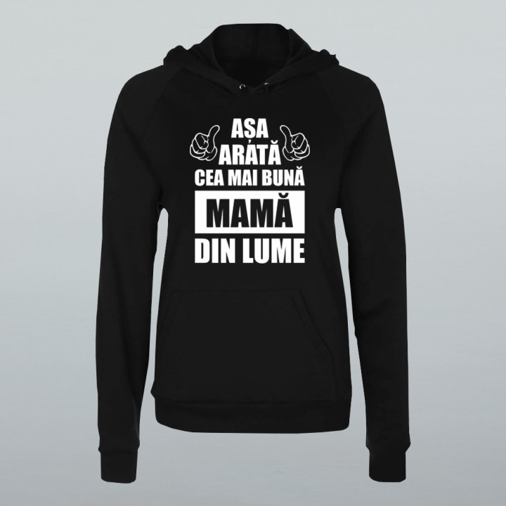 Așa arată cea mai bună mamă din lume - bluză de damă cu imprimeu