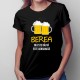 Berea nu este băută, este consumată - T-shirt pentru bărbați și femei