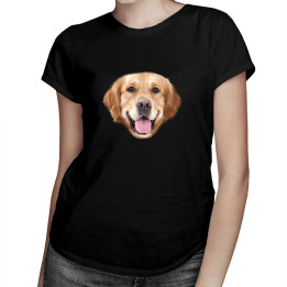 Golden retriever - T-shirt pentru femei cu imprimeu