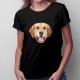 Golden retriever - T-shirt pentru femei cu imprimeu