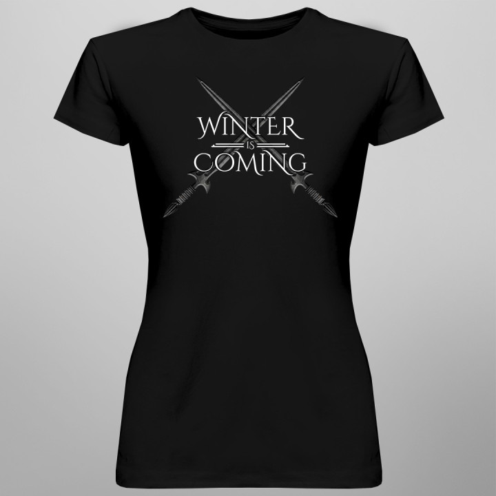 Winter is coming - T-shirt pentru femei cu imprimeu