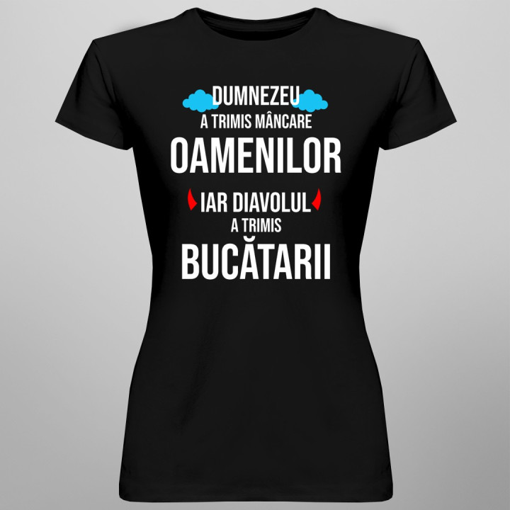 Dumnezeu a trimis mâncare oamenilor - T-shirt pentru bărbați și femei