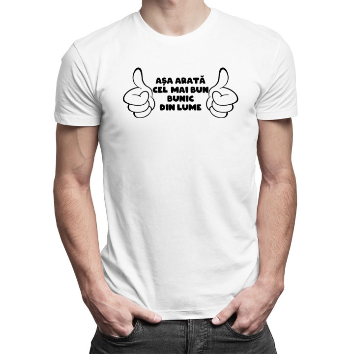 Mai bun bunic din lume - tricou bărbătesc cu imprimeu