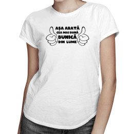 Mai bună bunică din lume - tricou pentru femei cu imprimeu