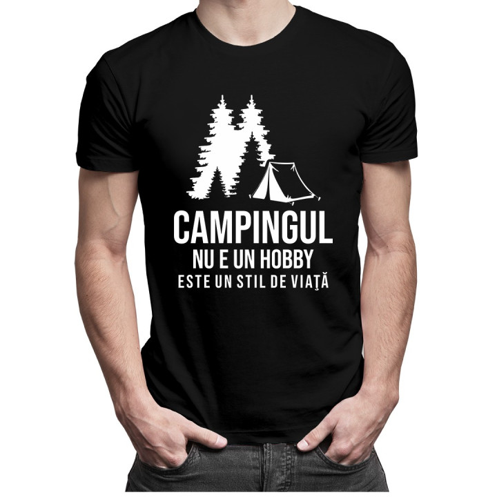 Campingul nu e un hobby - este un stil de viaţă - T-shirt pentru bărbați