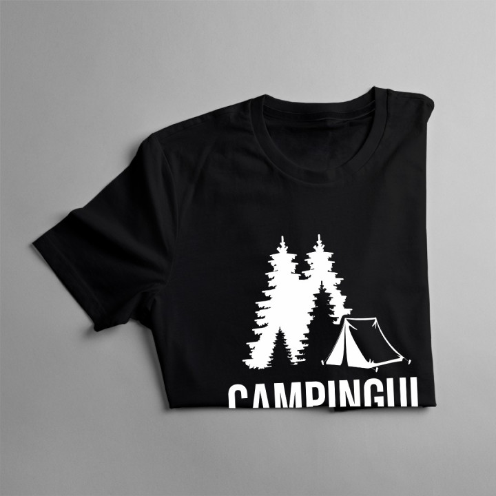 Campingul nu e un hobby - este un stil de viaţă - T-shirt pentru bărbați