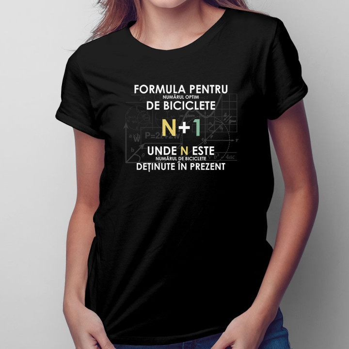 Formula pentru numărul optim de biciclete v.2 - T-shirt pentru femei
