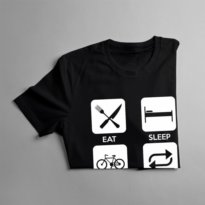 Eat sleep bike repeat - T-shirt pentru femei