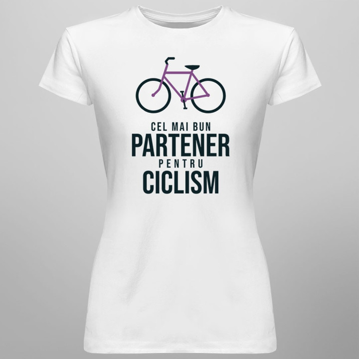 Cel mai bun partener pentru ciclism - T-shirt pentru femei