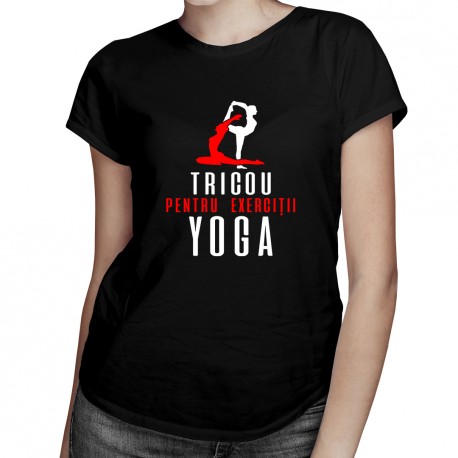 Tricou pentru exerciții yoga - T-shirt pentru femei cu imprimeu