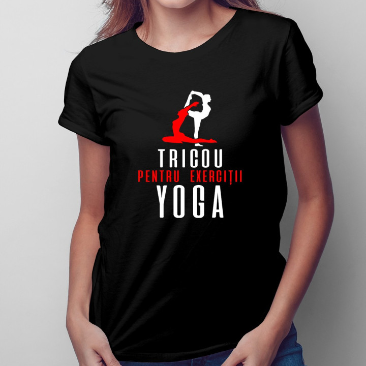 Tricou pentru exerciții yoga - T-shirt pentru femei cu imprimeu