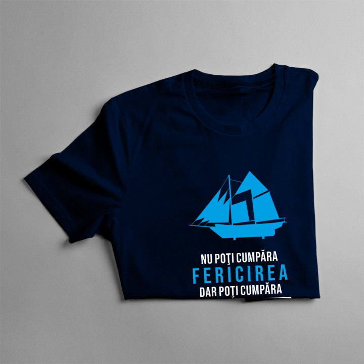 Nu poţi cumpăra fericirea, dar poţi cumpăra un model nou - T-shirt pentru bărbați cu imprimeu