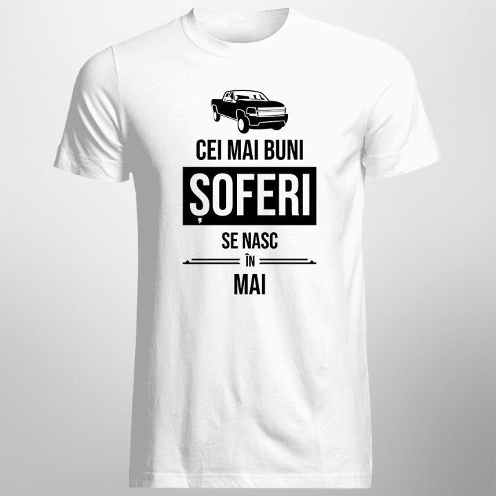 Cei mai buni șoferi se nasc în mai - T-shirt pentru bărbați cu imprimeu
