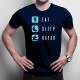 Eat sleep kayak - T-shirt pentru bărbați cu imprimeu