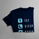 Eat sleep kayak - T-shirt pentru femei cu imprimeu