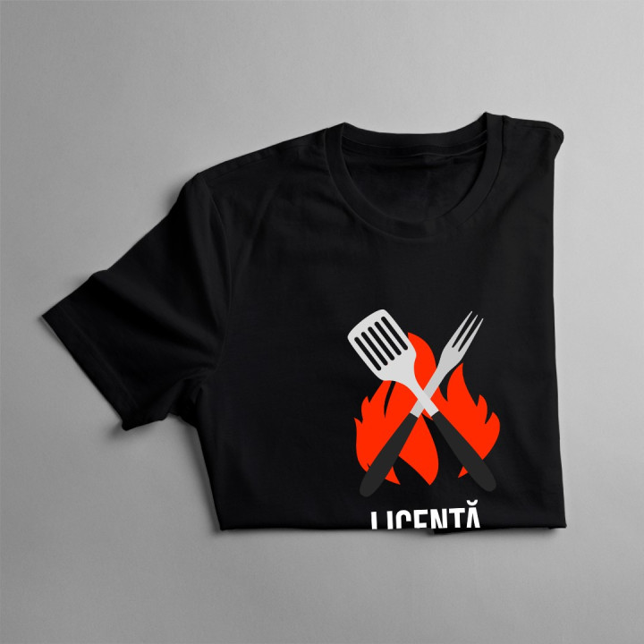 Licență pentru grillat - T-shirt pentru bărbați cu imprimeu