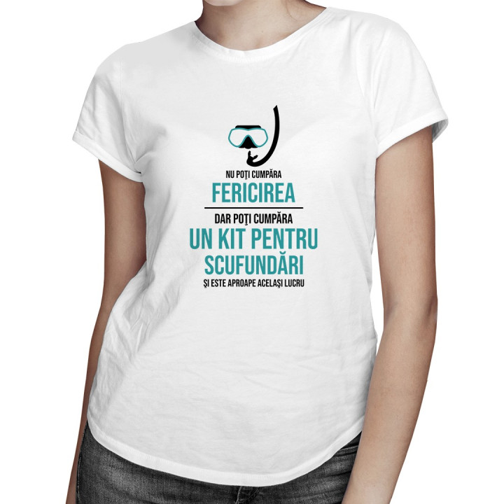 Poţi cumpăra un kit pentru scufundări - T-shirt pentru femei cu imprimeu