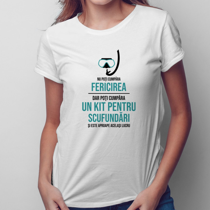 Poţi cumpăra un kit pentru scufundări - T-shirt pentru femei cu imprimeu