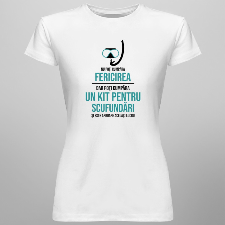 Poţi cumpăra un kit pentru scufundări - T-shirt pentru femei cu imprimeu