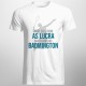 În gând joc badmington - T-shirt pentru bărbați cu imprimeu