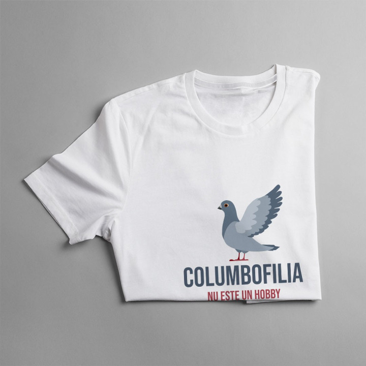 Columbofilia nu este un hobby ci evadarea mea din realitate - T-shirt pentru bărbați cu imprimeu