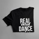 Real man dance salsa - T-shirt pentru bărbați cu imprimeu