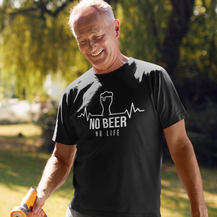 No beer no life - T-shirt pentru bărbați
