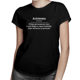 Asistenta - tricou pentru femei cu imprimeu