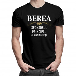 Berea – sponsorul principal al bunei dispoziții - tricou bărbătesc cu imprimeu