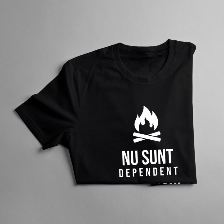 Nu sunt dependent - campingul e hobby-ul meu - tricou bărbătesc cu imprimeu