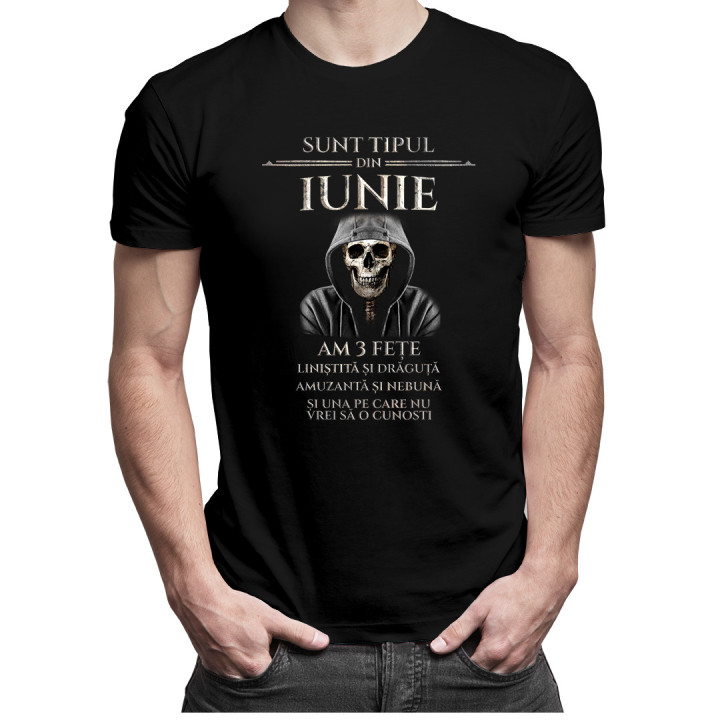 Sunt tipul din iunie. Am 3 fețe - T-shirt pentru bărbați
