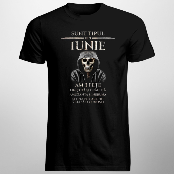 Sunt tipul din iunie. Am 3 fețe - T-shirt pentru bărbați