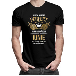 Nimeni nu este perfect, dar m-am născut în iunie - T-shirt pentru bărbați