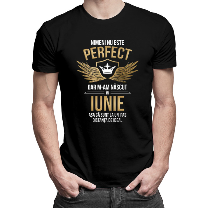 Nimeni nu este perfect, dar m-am născut în iunie - T-shirt pentru bărbați