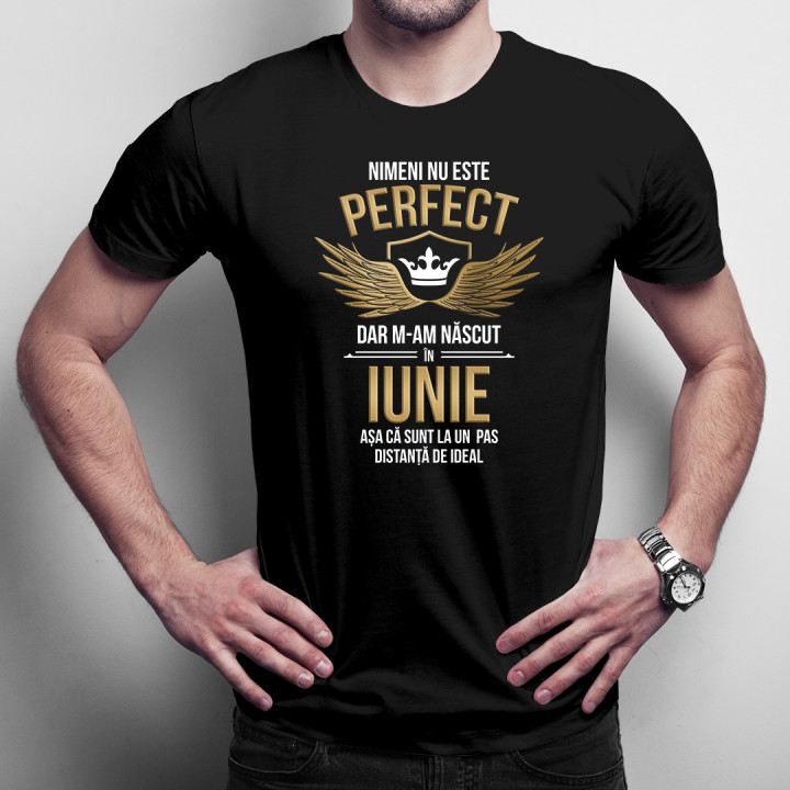 Nimeni nu este perfect, dar m-am născut în iunie - T-shirt pentru bărbați