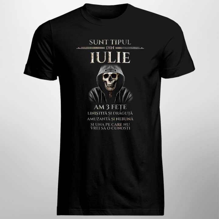 Sunt tipul din iulie. Am 3 fețe - T-shirt pentru bărbați