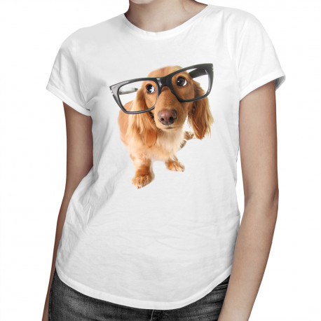 Catelus cu ochelari - T-shirt pentru femei