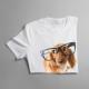 Catelus cu ochelari - T-shirt pentru femei