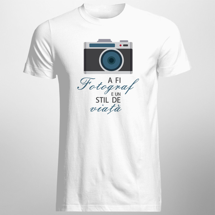 A fi fotograf e un stil de viață - T-shirt pentru bărbați