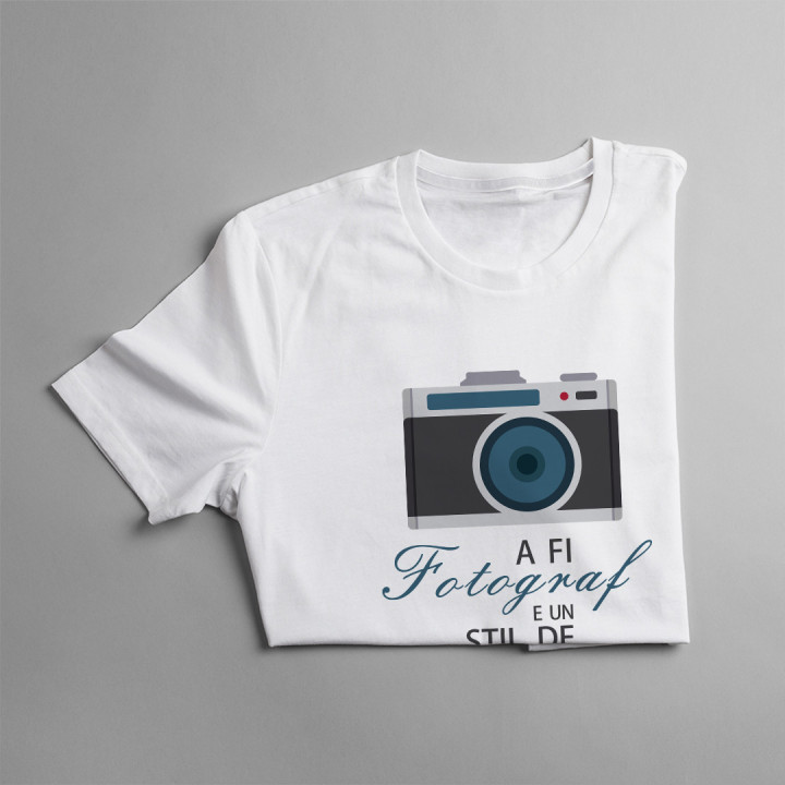 A fi fotograf e un stil de viață - T-shirt pentru bărbați