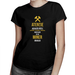 Această fată este deja protejată - miner - T-shirt pentru femei