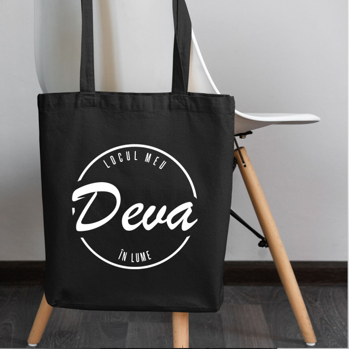 Deva - locul meu în lume - Geantă cu imprimeu