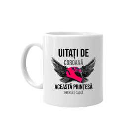 Uitați de coroană - această prințesă poartă o cască - cană