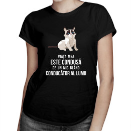 Viața mea este condusă de un mic conducător blând al lumii - T-shirt pentru femei