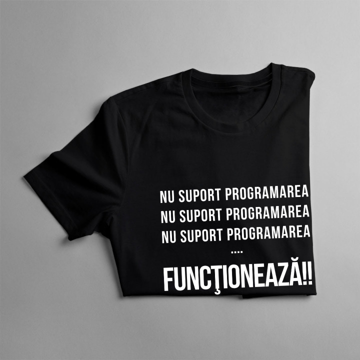 Nu suport programarea - tricou bărbătesc cu imprimeu