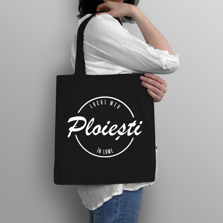 Ploiești - locul meu în lume - Geantă cu imprimeu