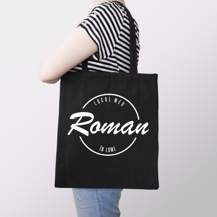 Roman - locul meu în lume - Geantă cu imprimeu
