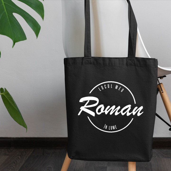 Roman - locul meu în lume - Geantă cu imprimeu