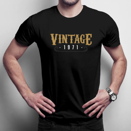 Vintage 1971 - tricou bărbătesc cu imprimeu