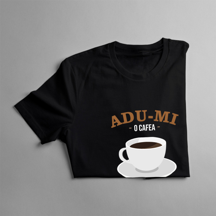 Adu-mi o cafea, după care discutăm - tricou pentru bărbați cu imprimeu
